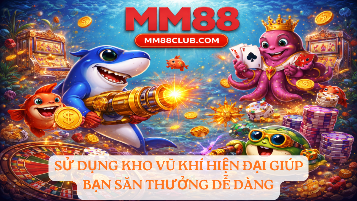 Vũ khí TP bắn cá MM88 hiện đại giúp săn thưởng hiệu quả