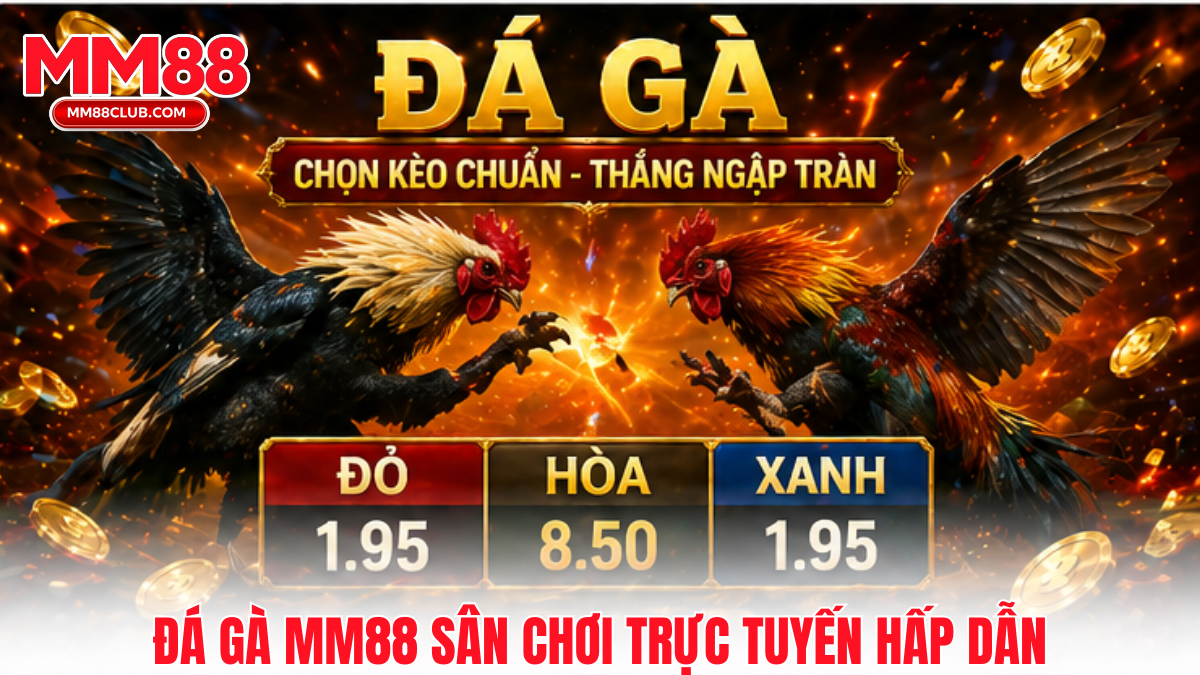 Đá gà MM88 sân chơi đá gà trực tuyến hấp dẫn cho người mới