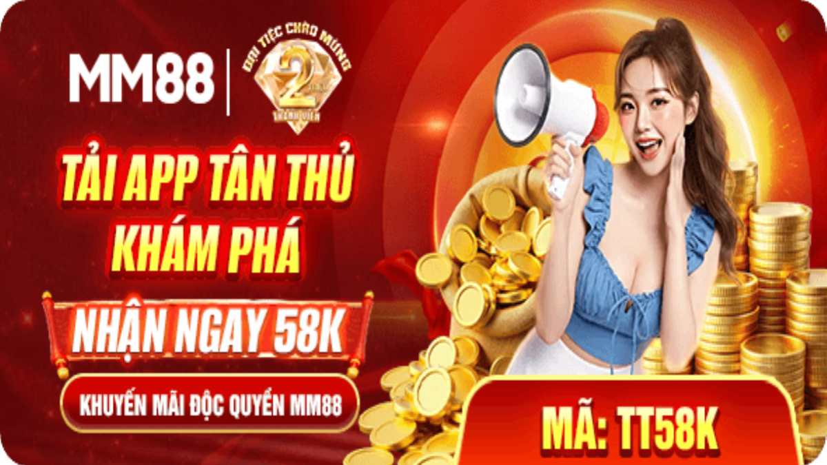 khuyến mãi MM88 tặng code 58k miễn phí cho người mới 2026