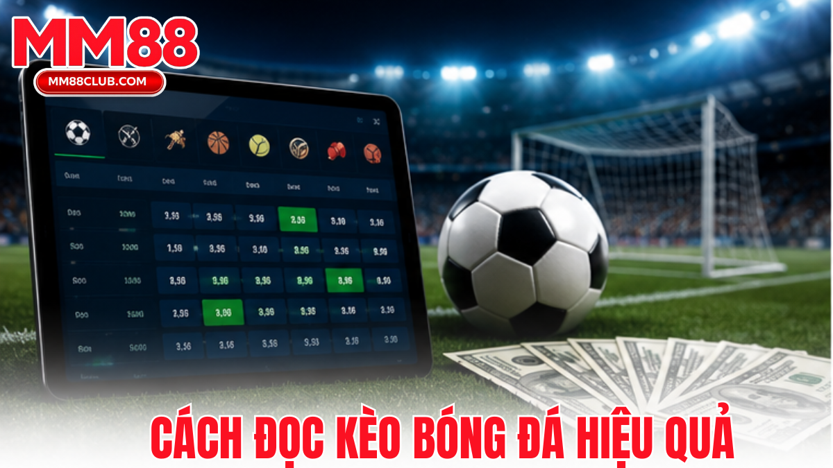 Hướng dẫn cách đọc bảng tỷ lệ kèo bóng đá tại MM88